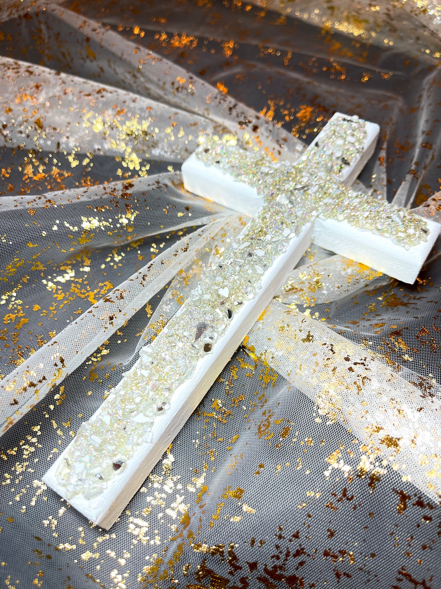 Embellished Glitter Cross