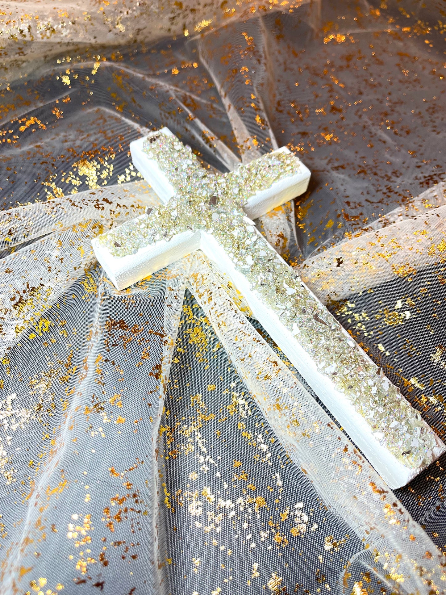 Embellished Glitter Cross