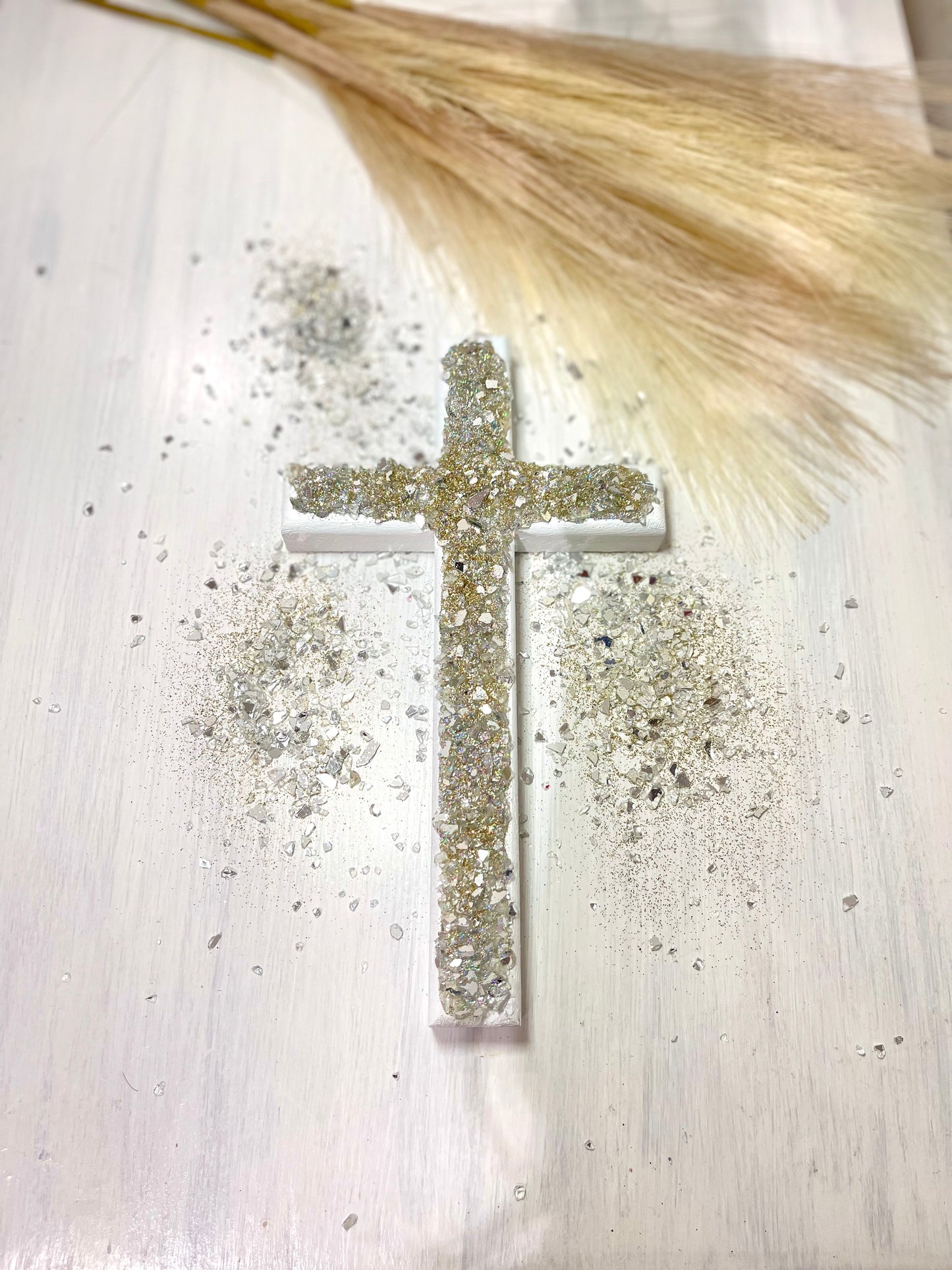 Embellished Glitter Cross