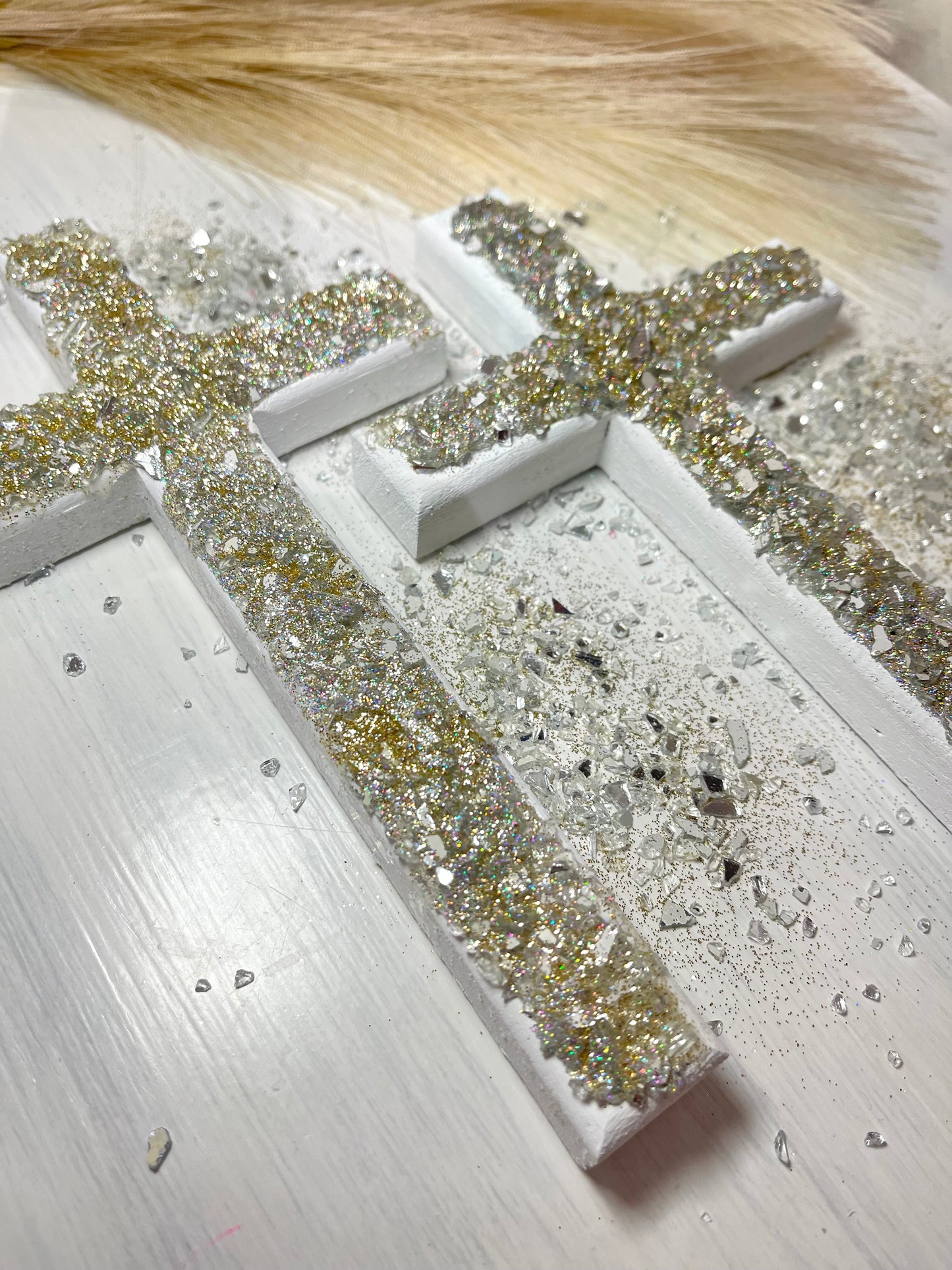 Embellished Glitter Cross