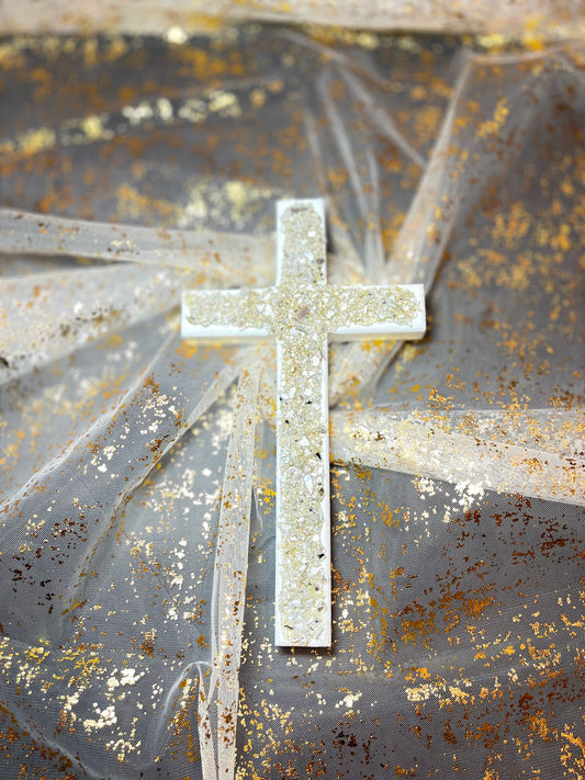 Embellished Glitter Cross