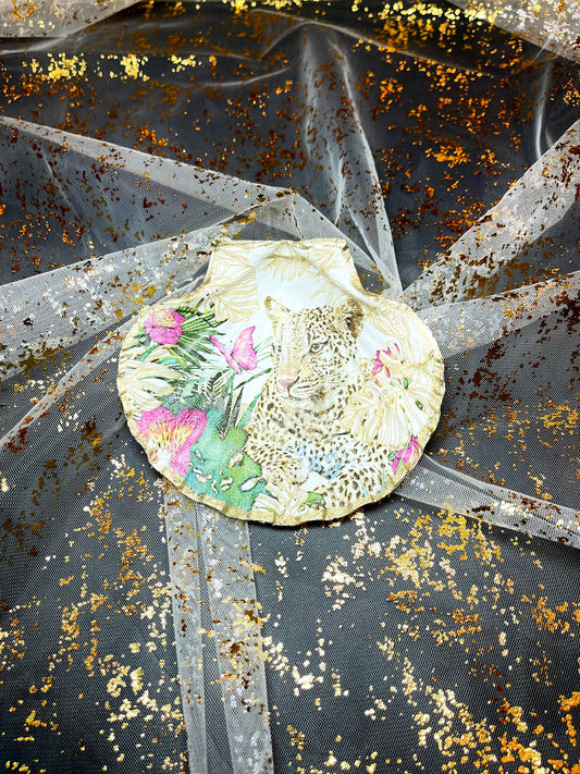 Leopard Scallop Ring Dish
